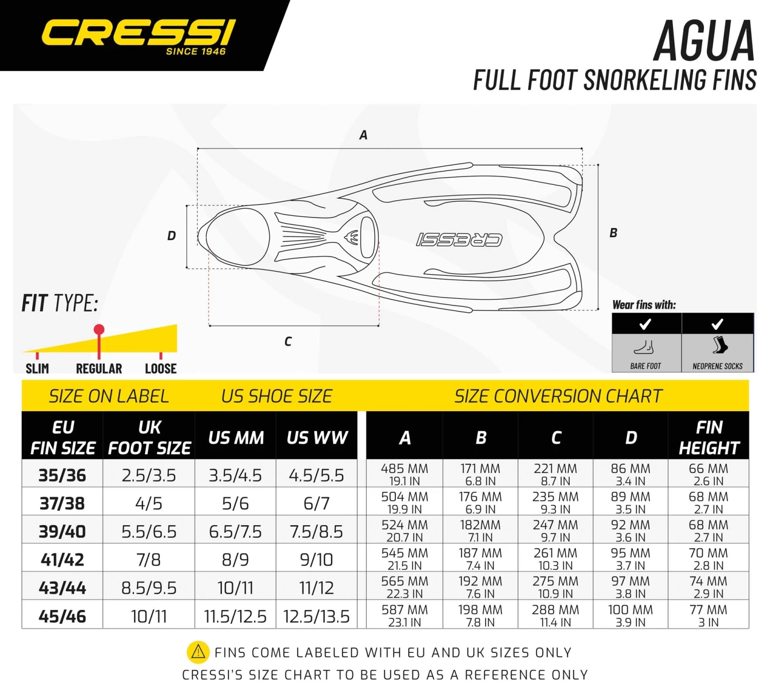 Cressi Agua Kid Fins - Image 4